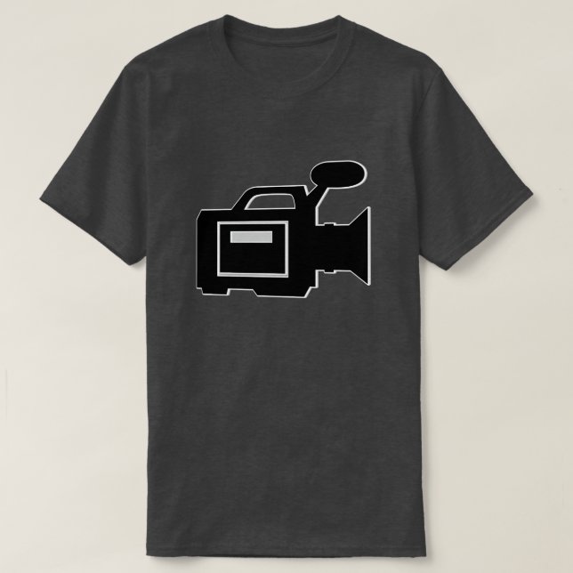 CAMISETA CÂMERA DE VÍDEO RETRO CLÁSSICA (Frente do Design)