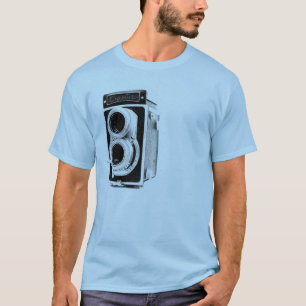 Camiseta câmera do vintage