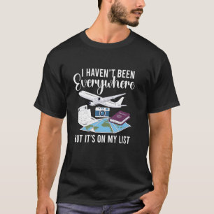 Camiseta Câmera Engraçada Cota do Passaporte do Turista Esp