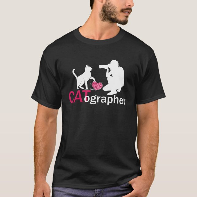 Camiseta Câmera Fotográfica Cat (Frente)