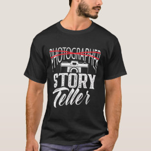 Camiseta Câmera Fotográfica contadora de histórias
