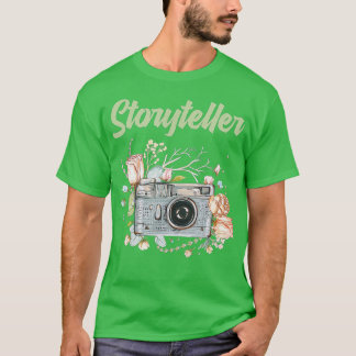 Camiseta Câmera Fotográfica Dia de Câmera Fotógrafo Contado