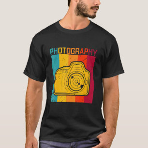 Camiseta Câmera Fotográfica Retro Espelho Reflex Lens Fotog