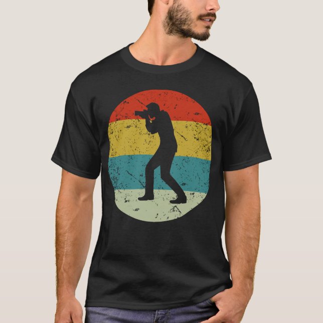 Camiseta câmera, fotógrafo (Frente)