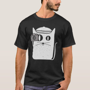 Camiseta Câmera Gato Para Cachorros Que Adoram Gatos