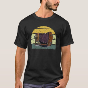 Camiseta Câmera Obscura Antiga Câmera Fotografia