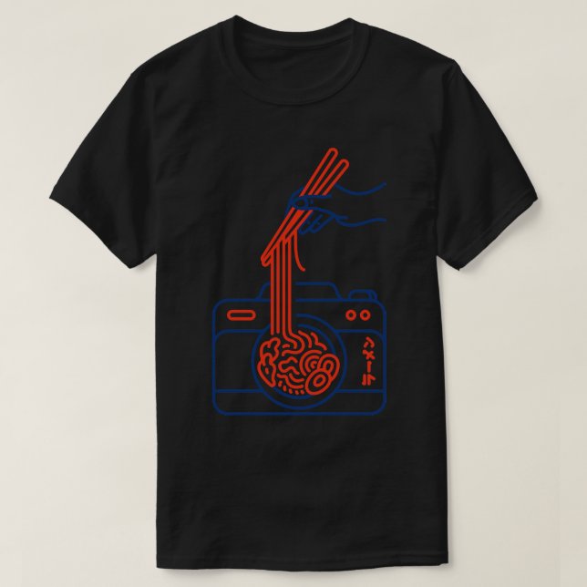 Camiseta Camera Ramen (Frente do Design)