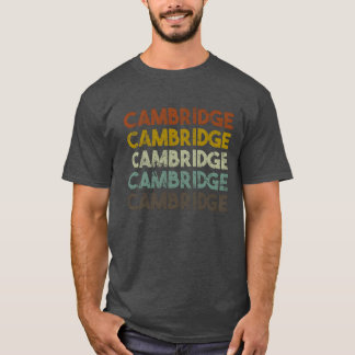 Camiseta Câmera retrô Cambridge Inglaterra engraçado
