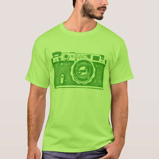 Camiseta Câmera Russa Gigante - Verde Avocado (Frente)