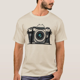 Camiseta Camera Sketch Graphic T-Shirt