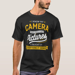 Camiseta Câmera tira fotos muito bonitas fotógrafo