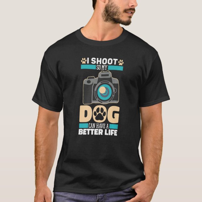 Camiseta Cameraman Dog Videografia Videógrafo Cameraman (Frente)