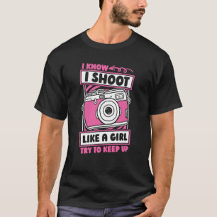 Camiseta Cameraman Girl Videógrafo Cameraman