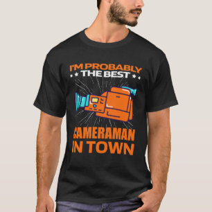Camiseta Cameraman Melhor Videografia Videógrafo Cameraman