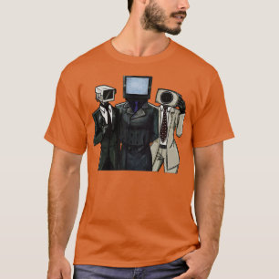 Camiseta Cameraman Speakerman TVman Skibidi Toilet meme gam