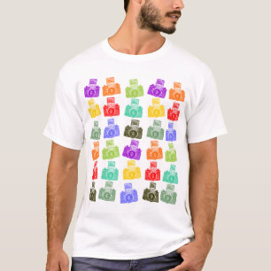 Camiseta Câmeras coloridas