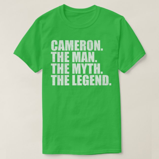 Camiseta Cameron Nome Cameron Nome Cameron Nome próprio (Frente do Design)