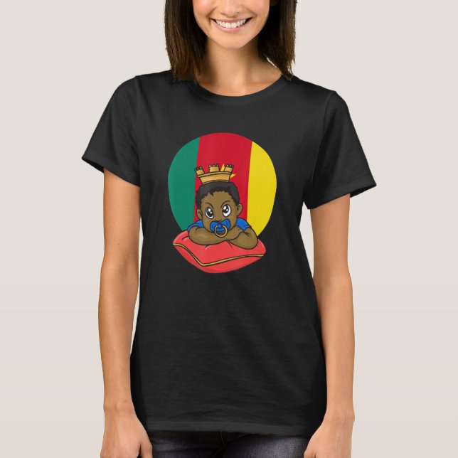 Camiseta Cameroon Cameroonian Africa Proud Prince Boy Son M (Frente)