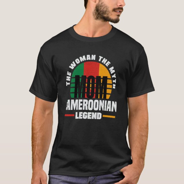 Camiseta Cameroon Cameroonian Cameroon Flag Mothers Day  1 (Frente)