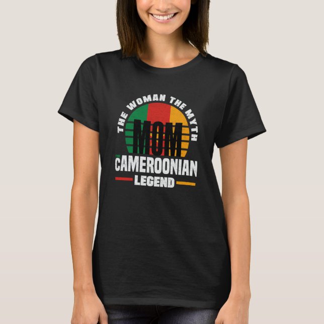 Camiseta Cameroon Cameroonian Cameroon Flag Mothers Day  1 (Frente)