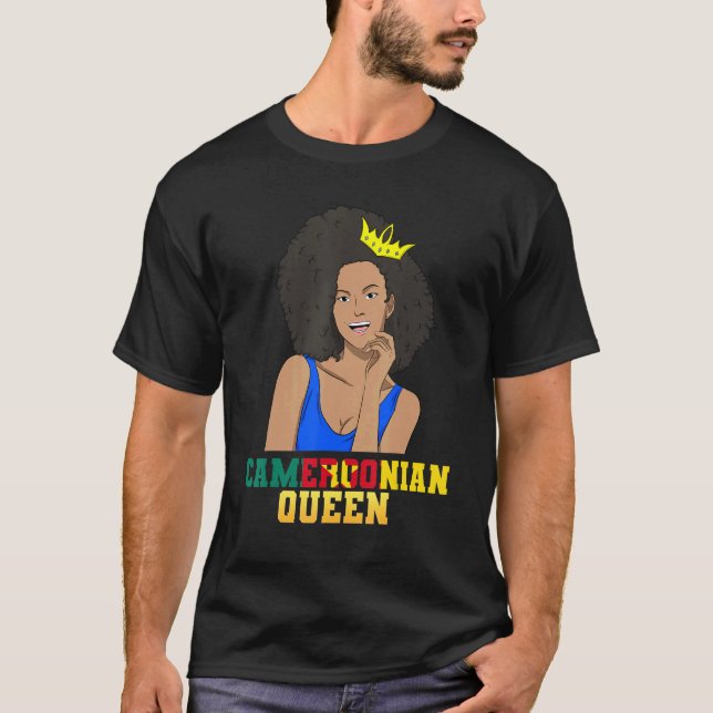 Camiseta Cameroon Cameroonian Flag Proud Princess Queen Mel (Frente)