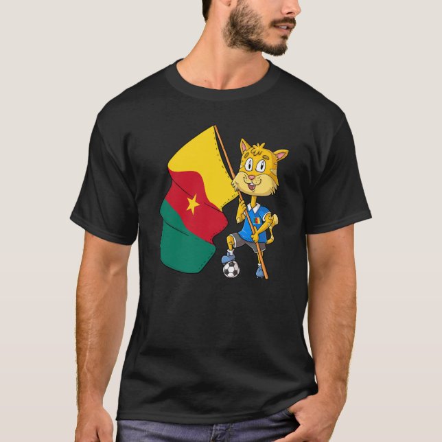 Camiseta Cameroon fan cat  1 (Frente)