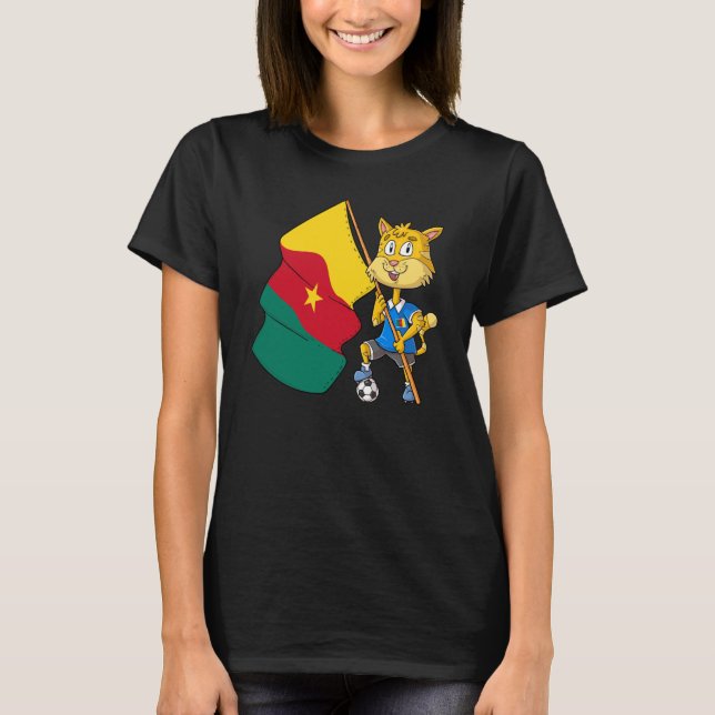Camiseta Cameroon fan cat  1 (Frente)