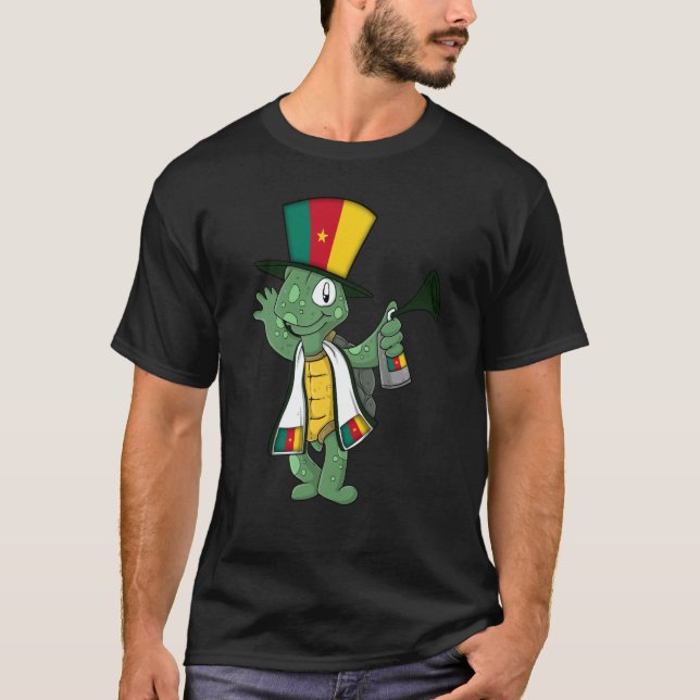 Camiseta Cameroon fan turtle (Frente)