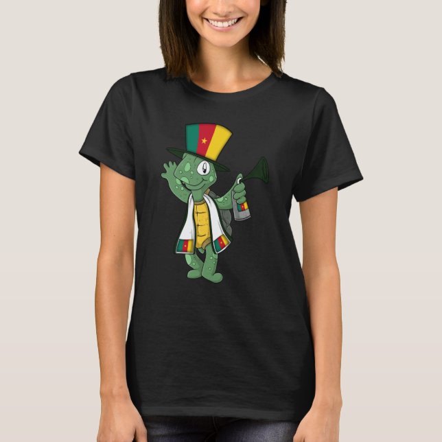 Camiseta Cameroon fan turtle (Frente)