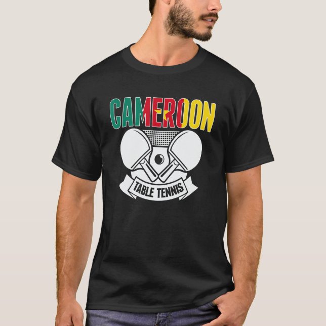 Camiseta Cameroon Ping Pong   Cameroonian Table Tennis Supp (Frente)