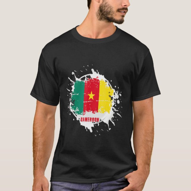 Camiseta Cameroon Splash (Frente)