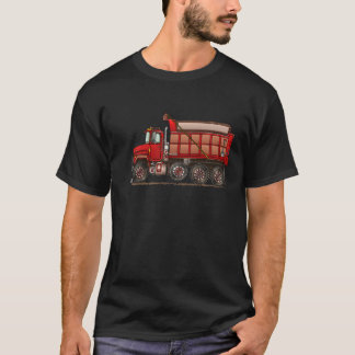Camiseta Camião basculante bonito do cascalho