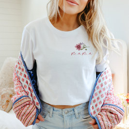 Camiseta CAMILLA Boho Wildflower Mama Aniversário