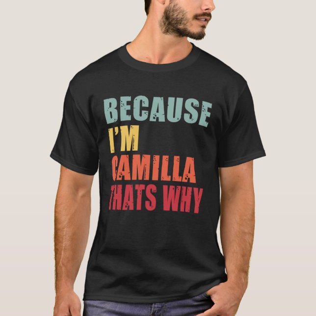Camiseta Camilla, sou todos falando sobre Camilla (Frente)