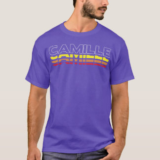 Camiseta Camille Primeiro Nome Engraçado Vintage Pôr do Sol