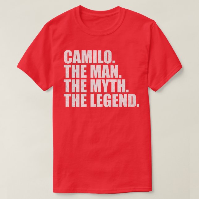 Camiseta Camilo Nome Camilo Nome dado (Frente do Design)