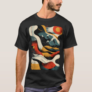 Camiseta Caminante Artístico em Arte Abstrata