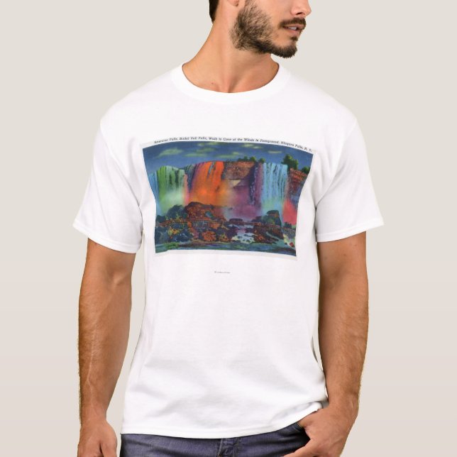 Camiseta Caminhada à caverna dos ventos na noite (Frente)