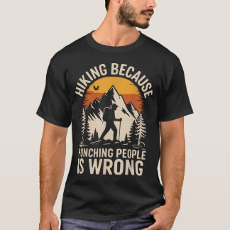 Camiseta Caminhada ao Ar Livre Divertido Trilha da Natureza