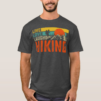 Camiseta Caminhada de Amor e Riso Divertido Acampamento