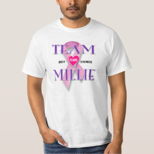 CAMISETA CAMINHADA DO CANCER DA EQUIPE MILLIE