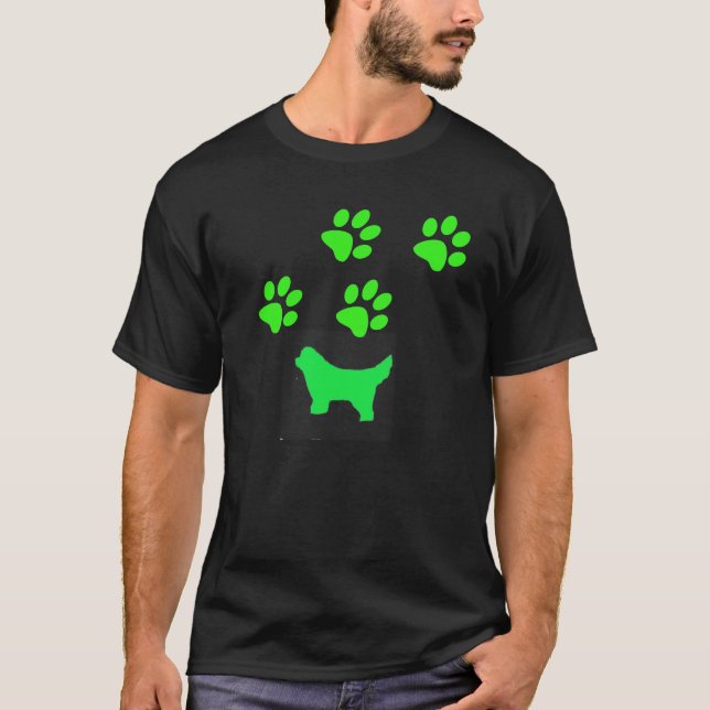 Camiseta Caminhada do ~ do cão de Terra Nova por todo o (Frente)