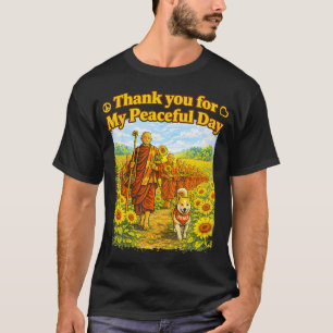 Camiseta Caminhada do Girassol pela Paz com Monges e Aloka