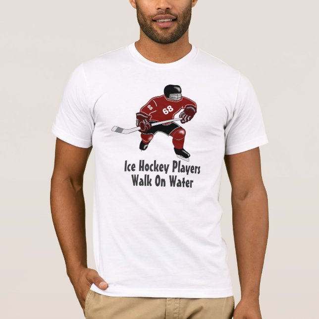 Camiseta Caminhada dos jogadores de hóquei em gelo no (Frente)
