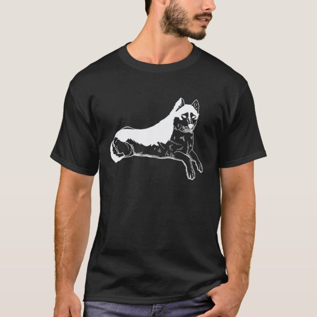 Camiseta Caminhada engraçada do Husky (Frente)