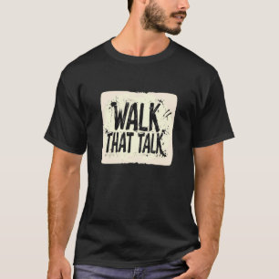 Camiseta Caminhada Engraçada que Fala Emblema para Adultos