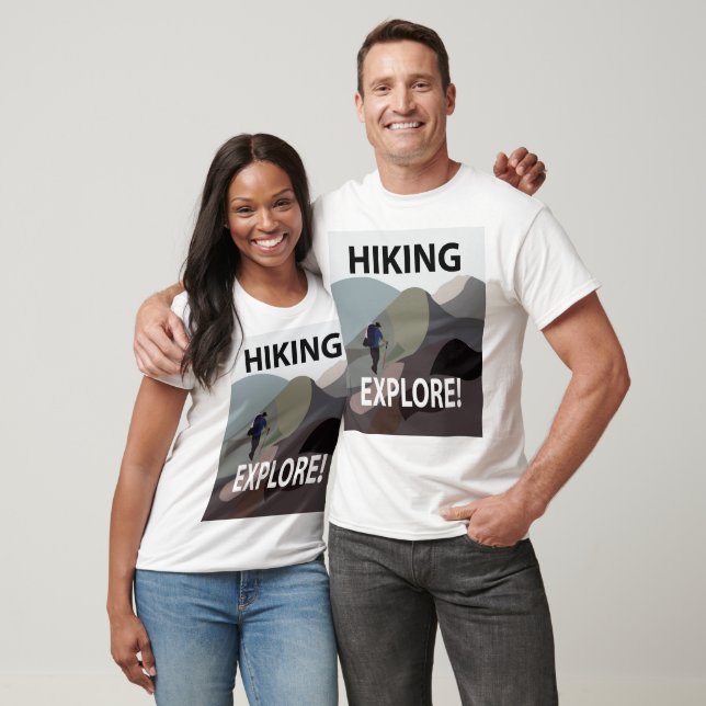 Camiseta Caminhada Explorar Montanhas Caminhada  (Unissex)
