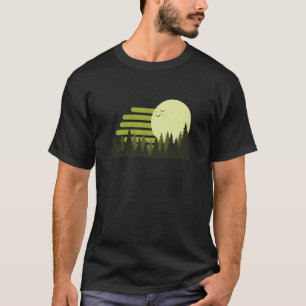 Camiseta Caminhada Floresta Pôr do Sol Trilha Montanha Natu