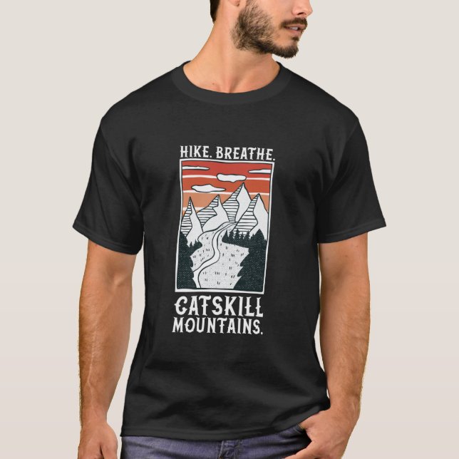 Camiseta Caminhada - Montanhas Catskill (Frente)