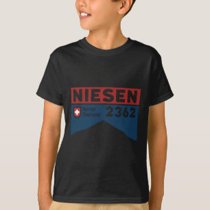 Camiseta Caminhada Monte Niesen Suíça Esqui Suíço Caminhada